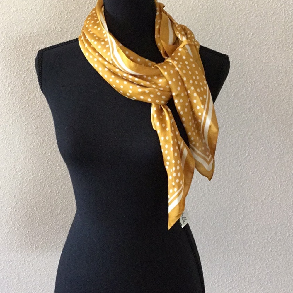 Cleobella Gold Polka Dot Scarf